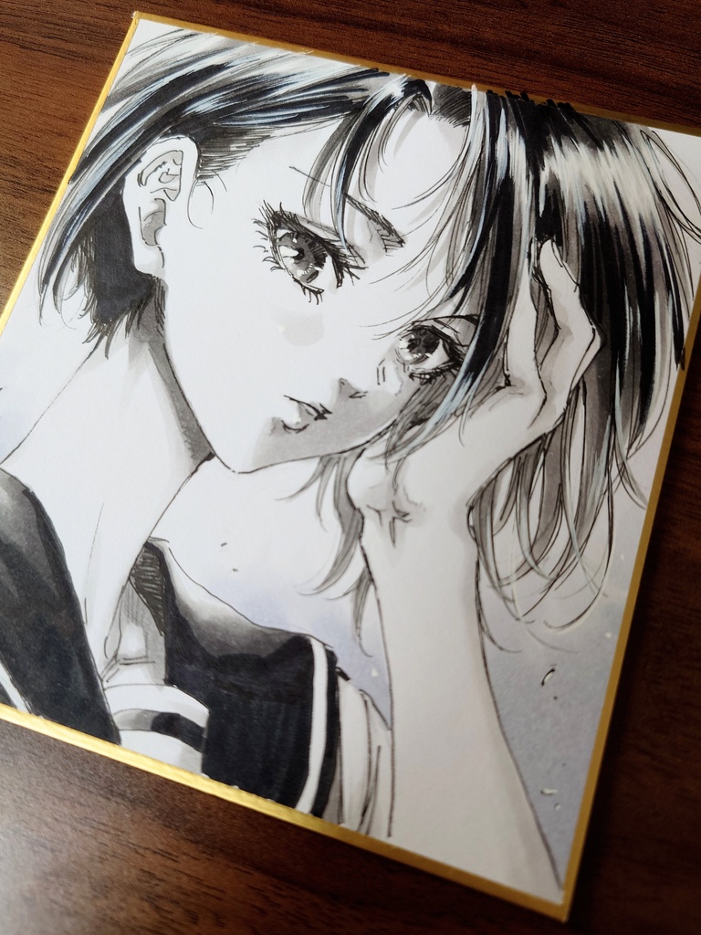 オリジナルイラスト 小色紙