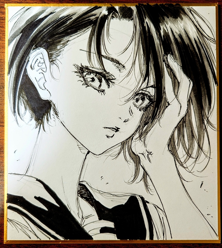 オリジナルイラスト 小色紙