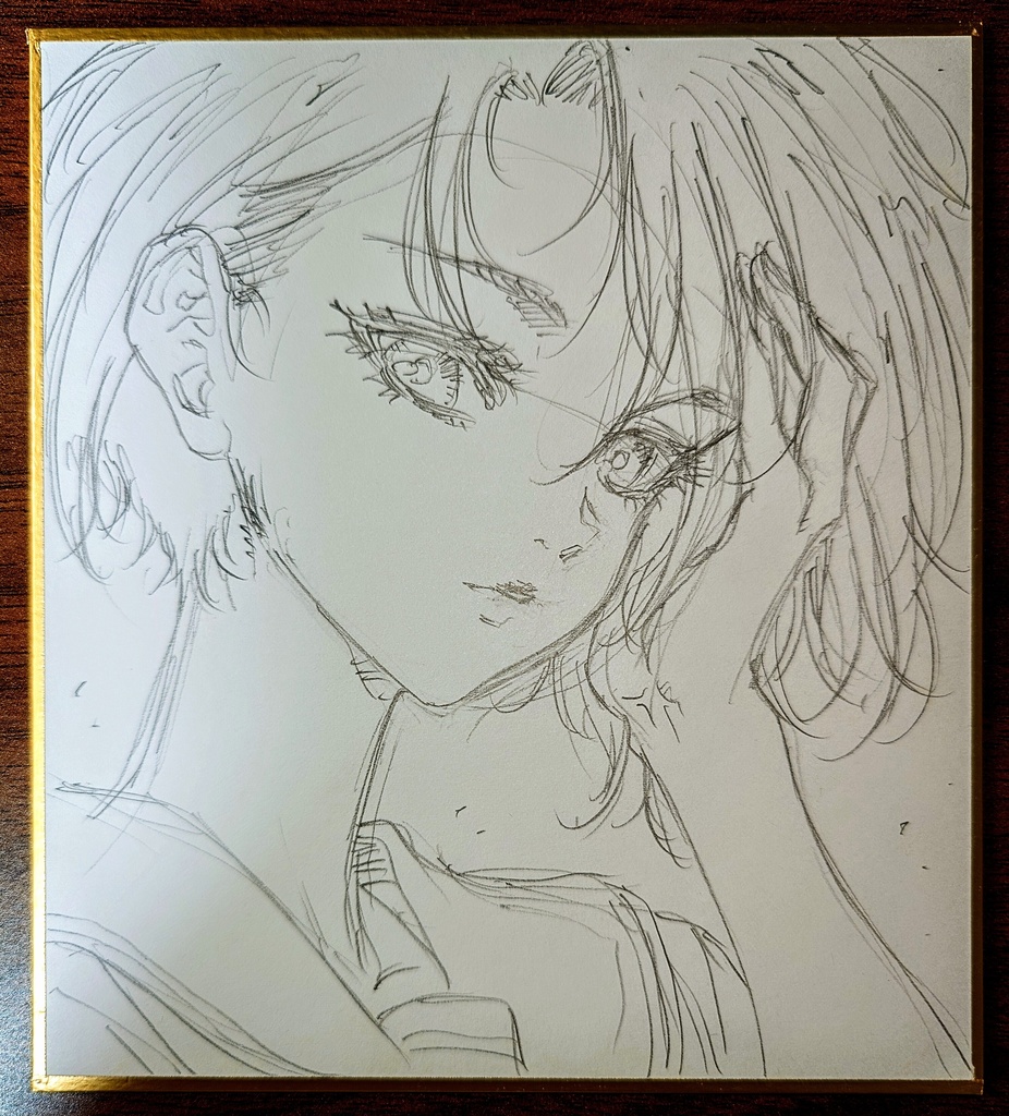 オリジナルイラスト 小色紙