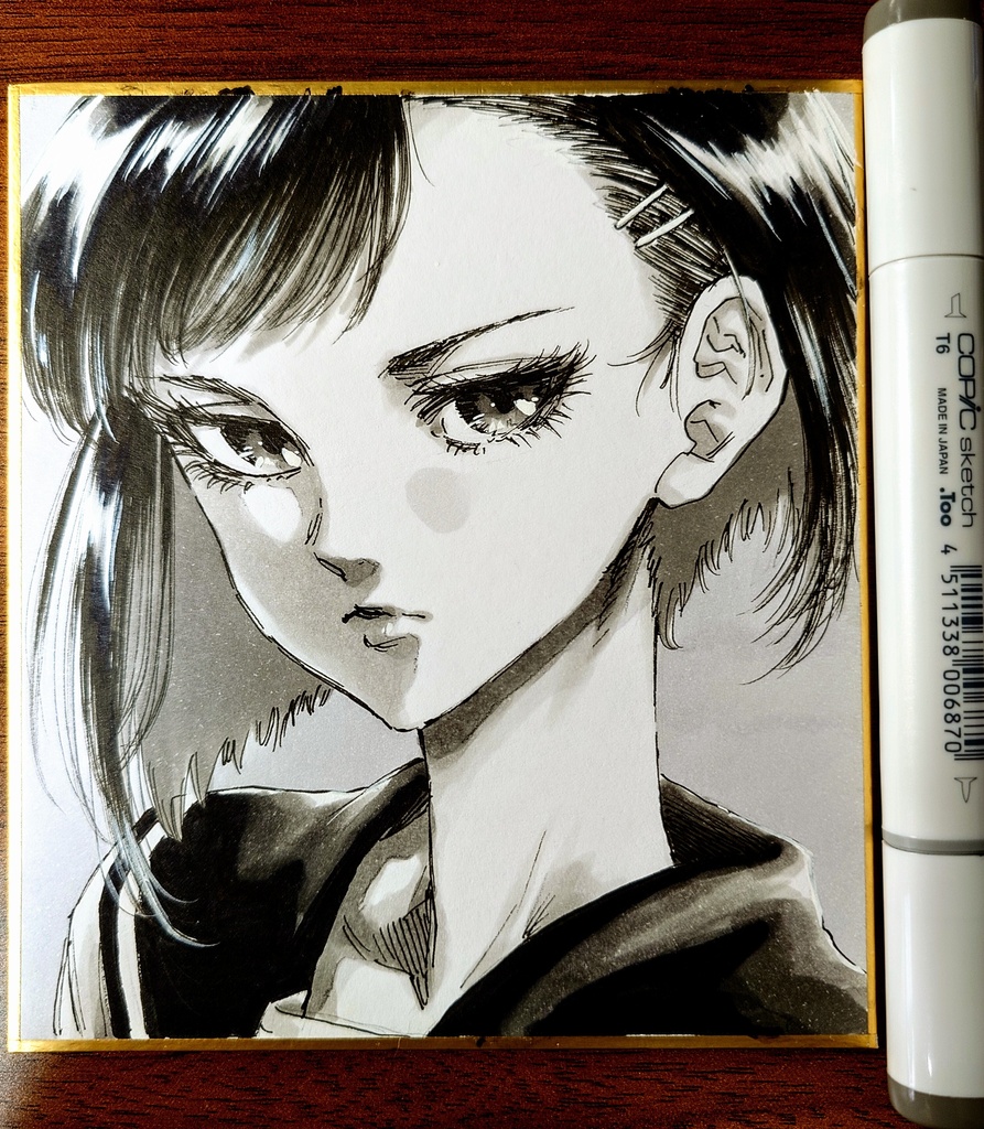 オリジナルイラスト 小色紙
