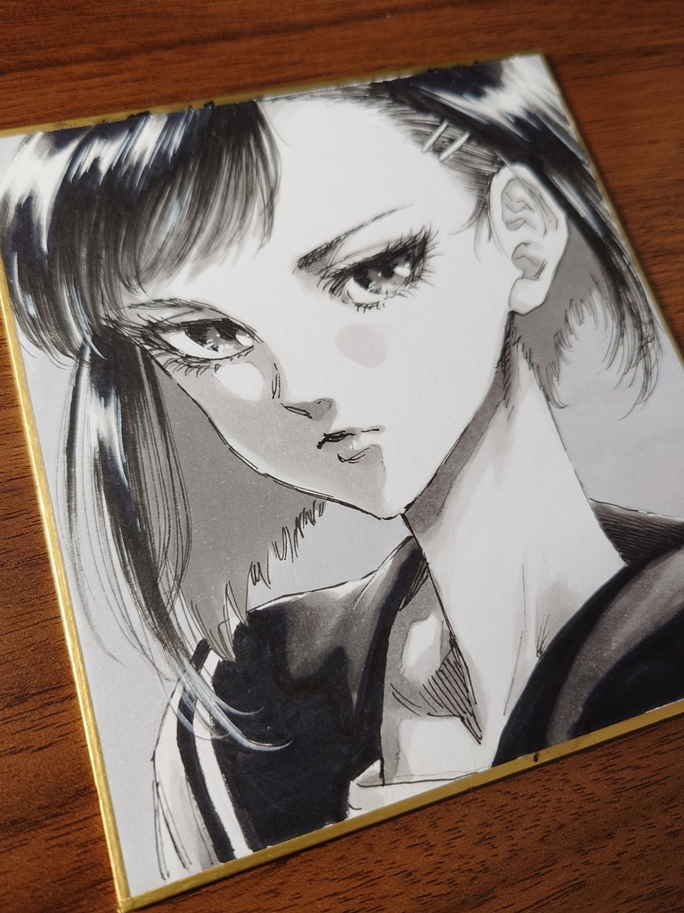 オリジナルイラスト 小色紙