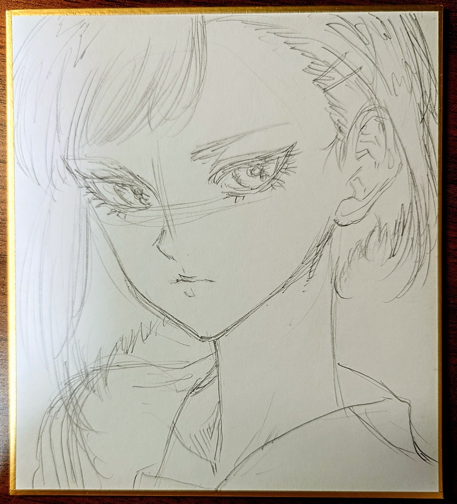 オリジナルイラスト 小色紙