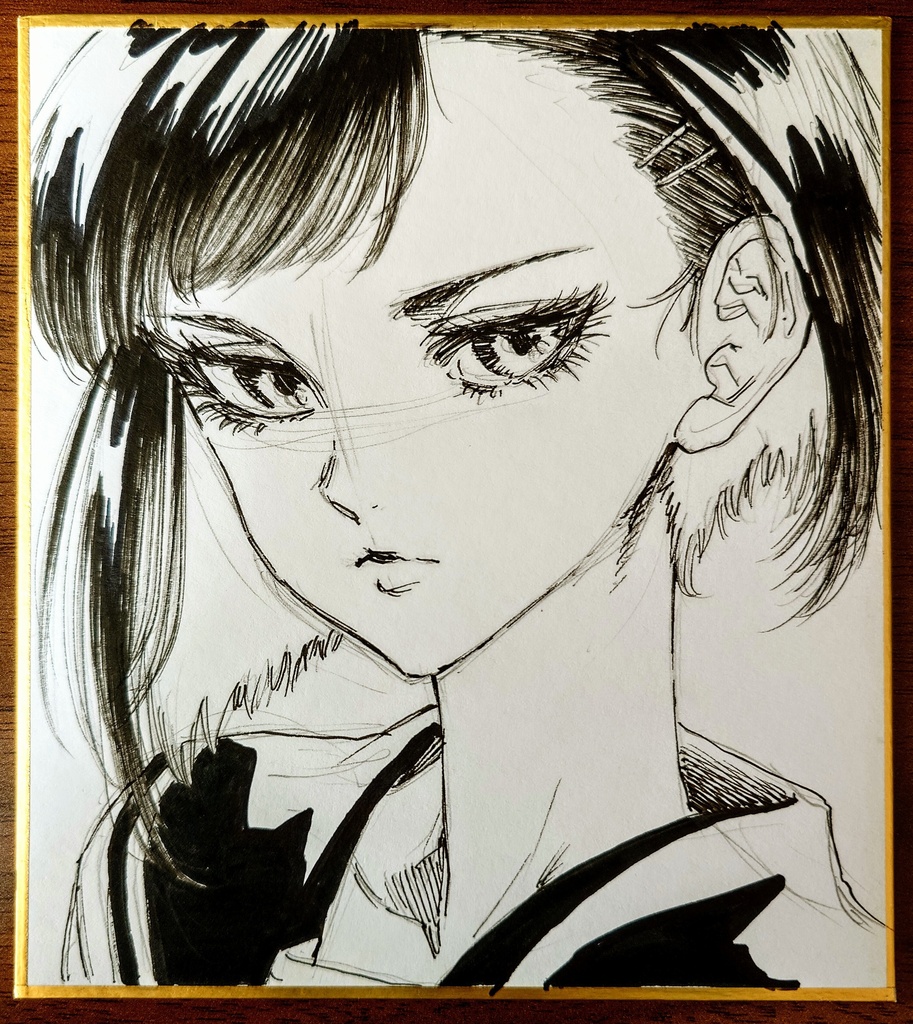 オリジナルイラスト 小色紙