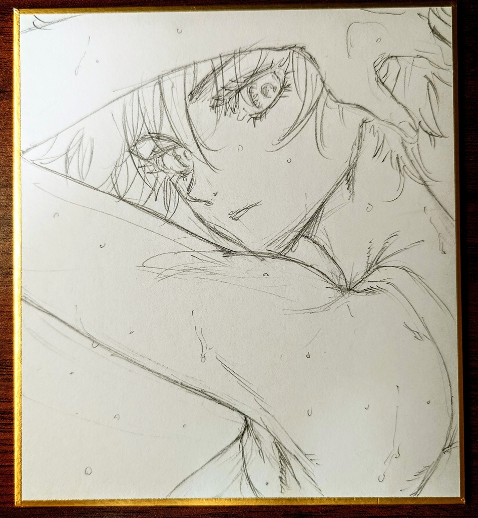 オリジナルイラスト 小色紙(おまけ付き)