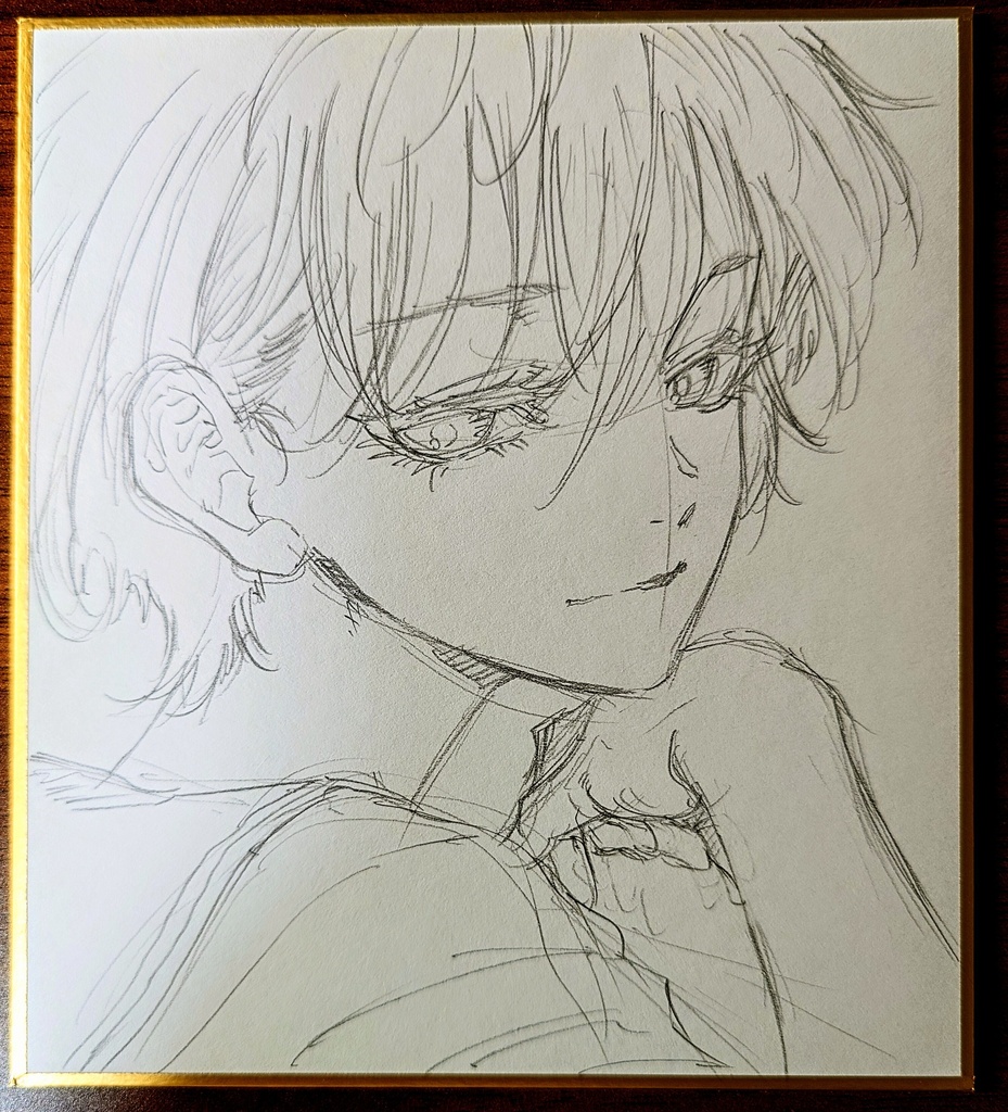 オリジナルイラスト 小色紙