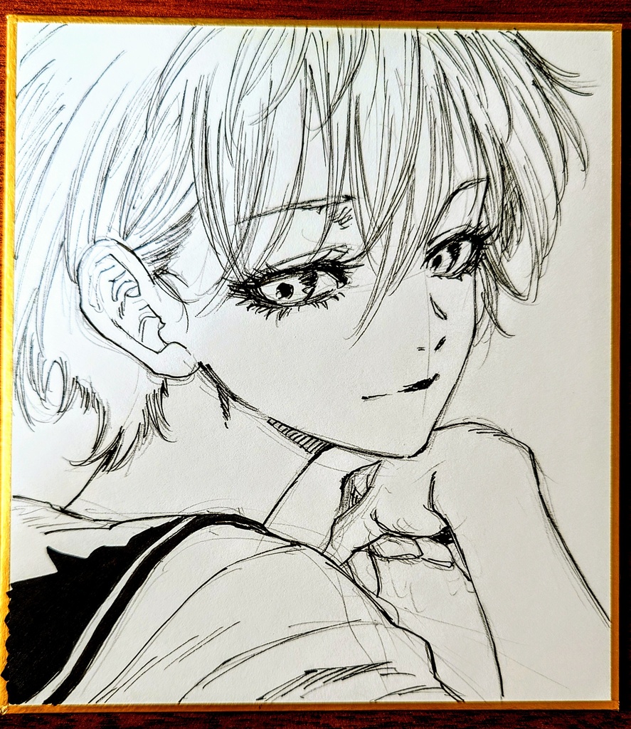 オリジナルイラスト 小色紙