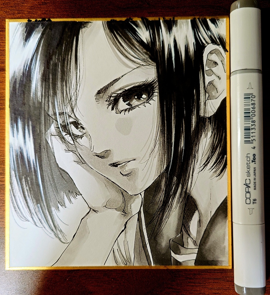 オリジナルイラスト 小色紙