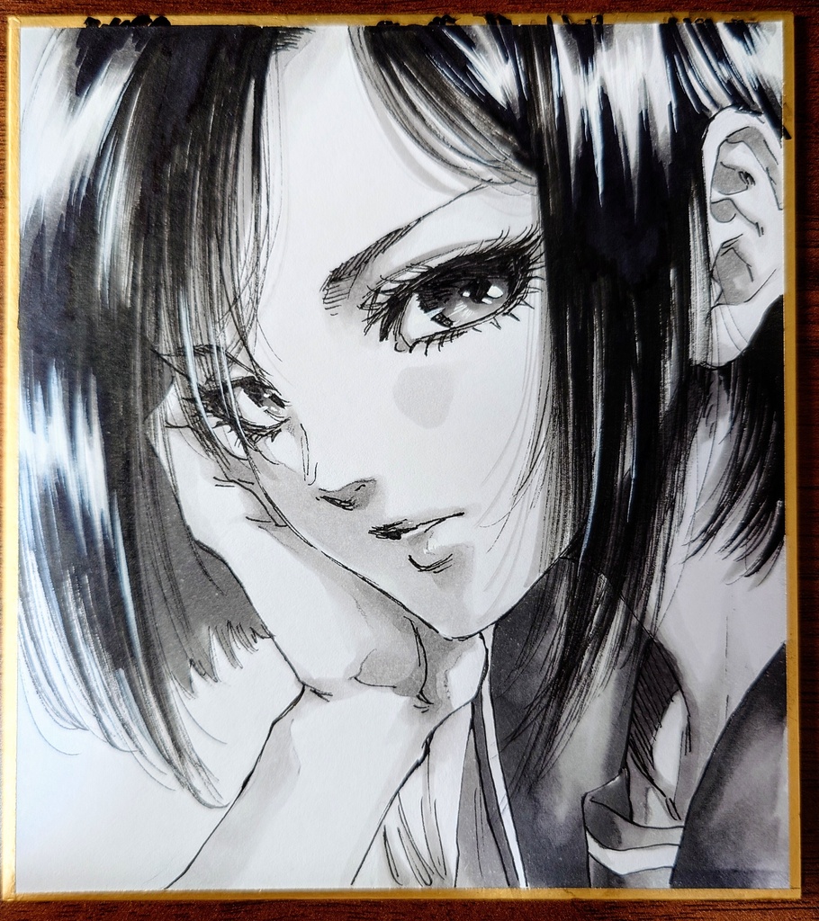 オリジナルイラスト 小色紙