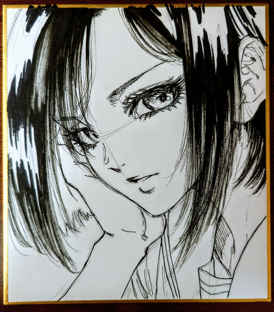 オリジナルイラスト 小色紙