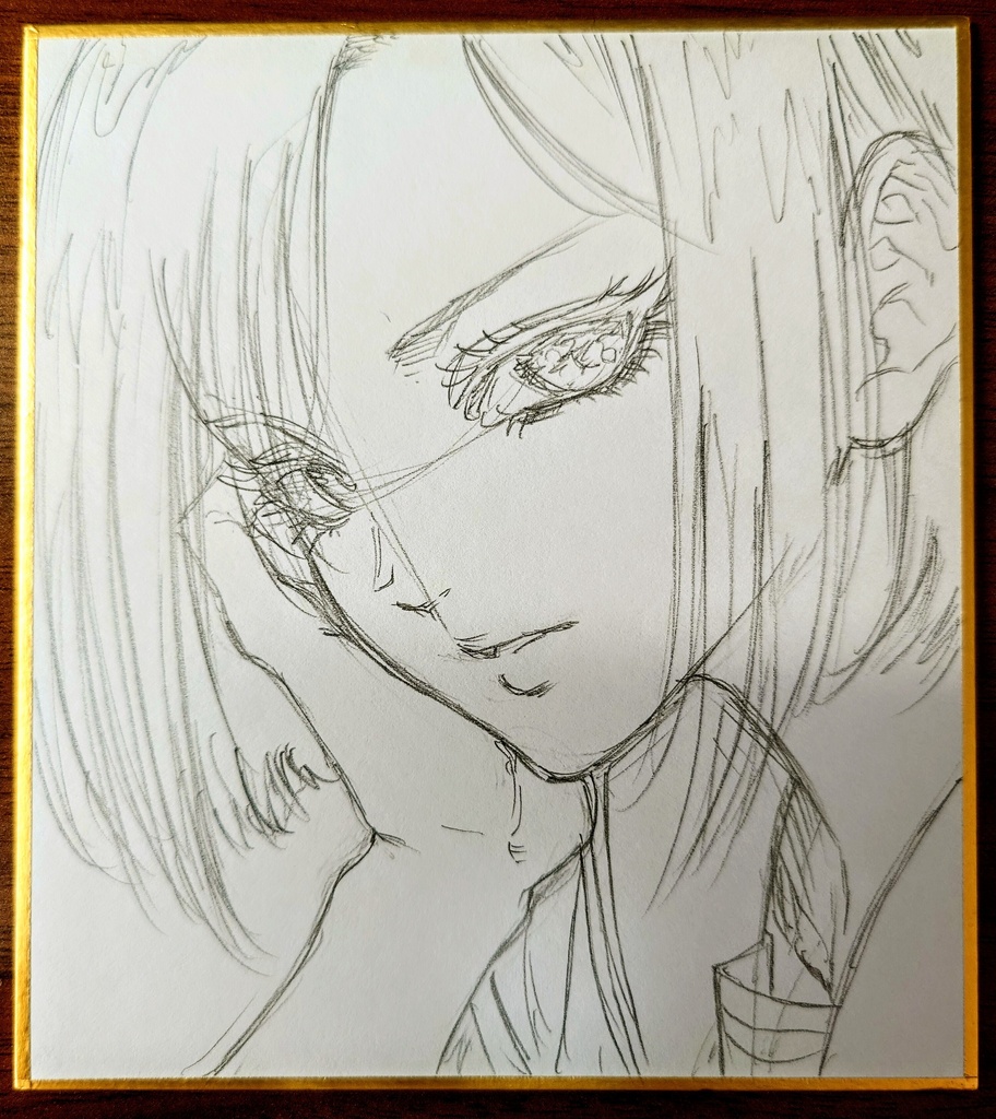 オリジナルイラスト 小色紙