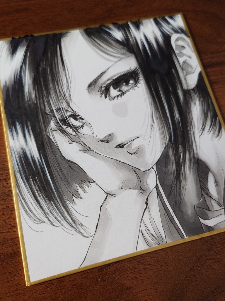 オリジナルイラスト 小色紙