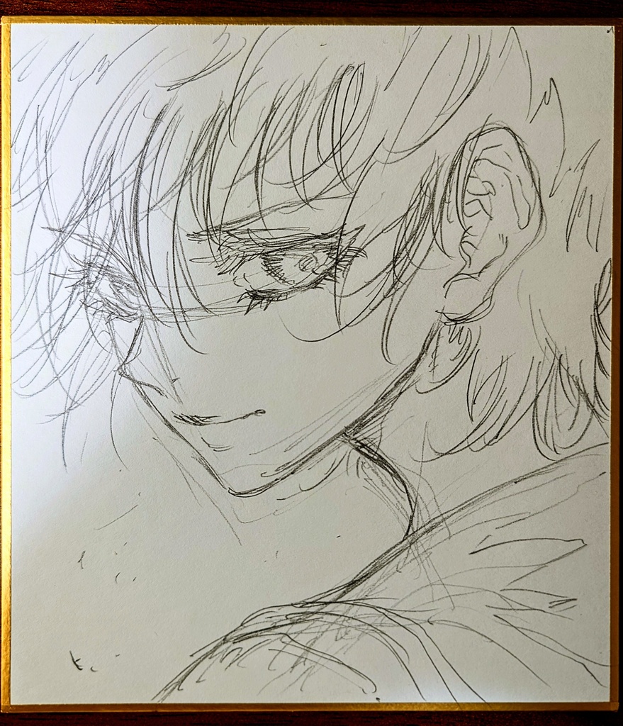 オリジナルイラスト 小色紙