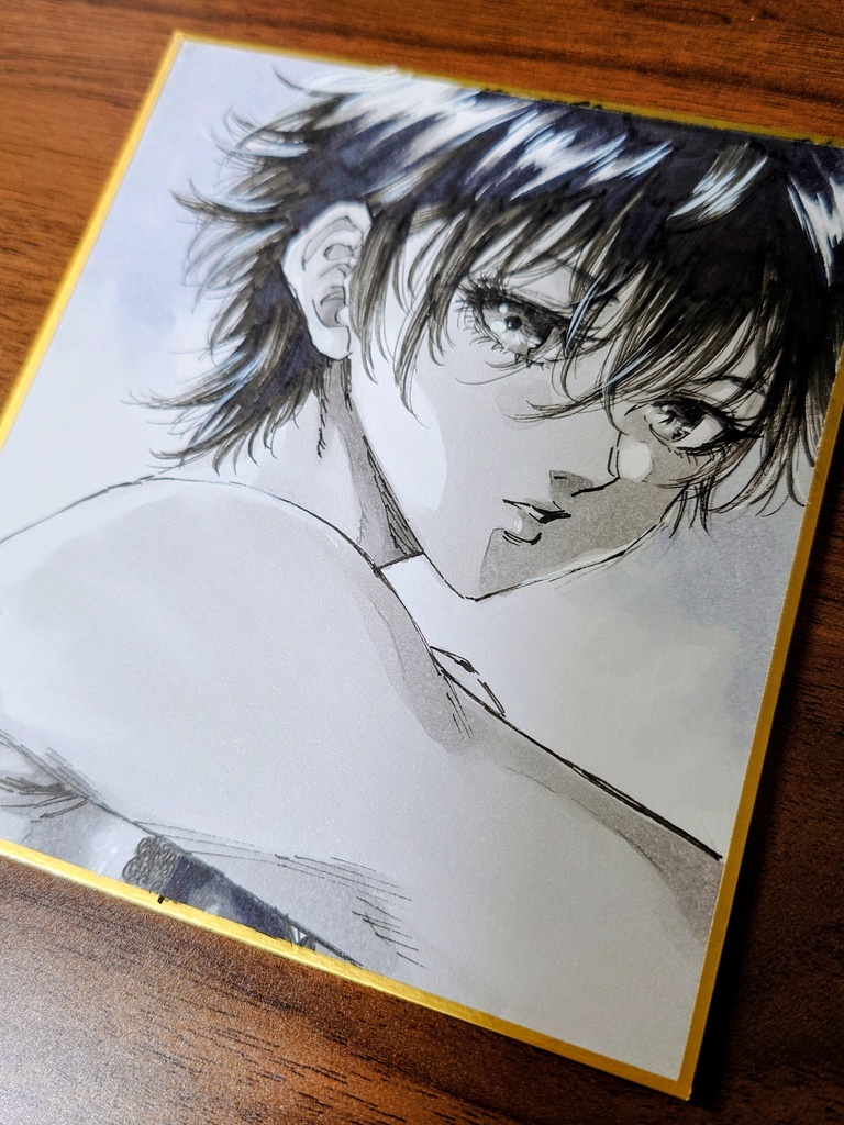 オリジナルイラスト 小色紙