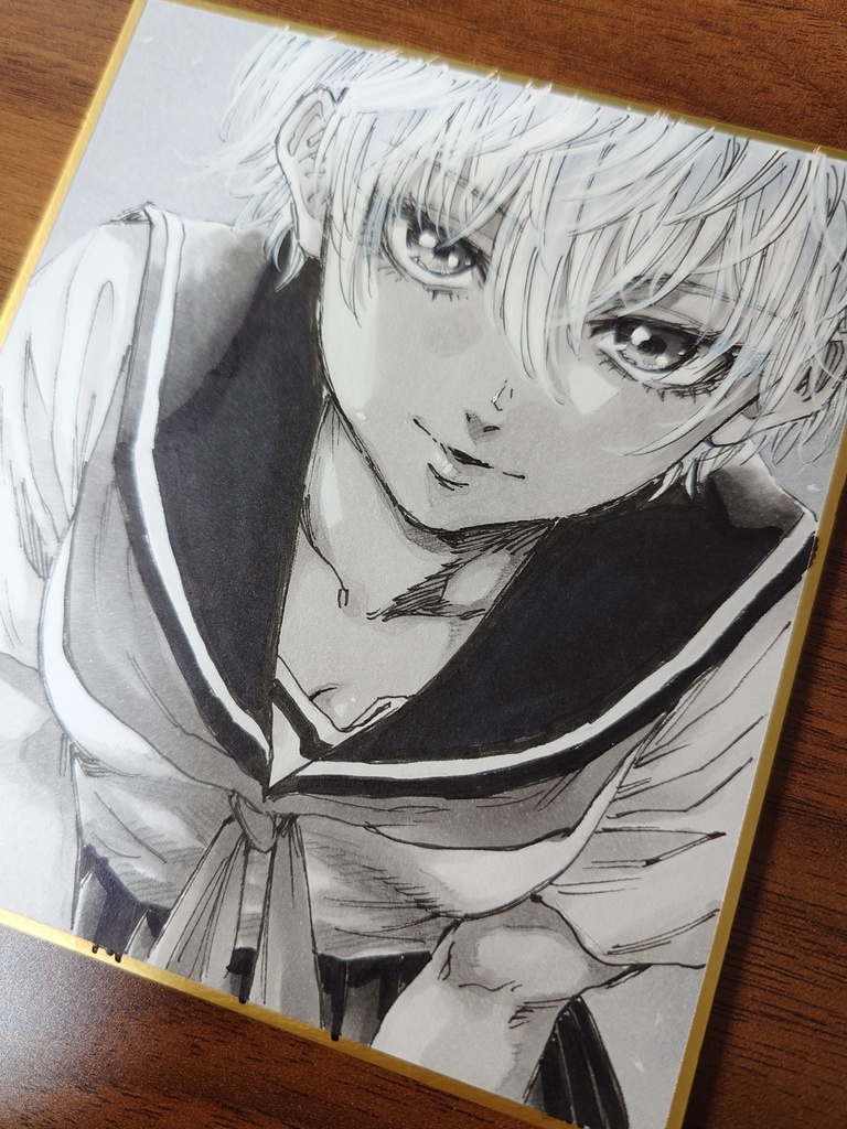 オリジナルイラスト 小色紙