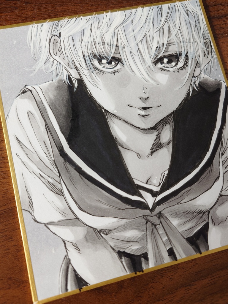 オリジナルイラスト 小色紙