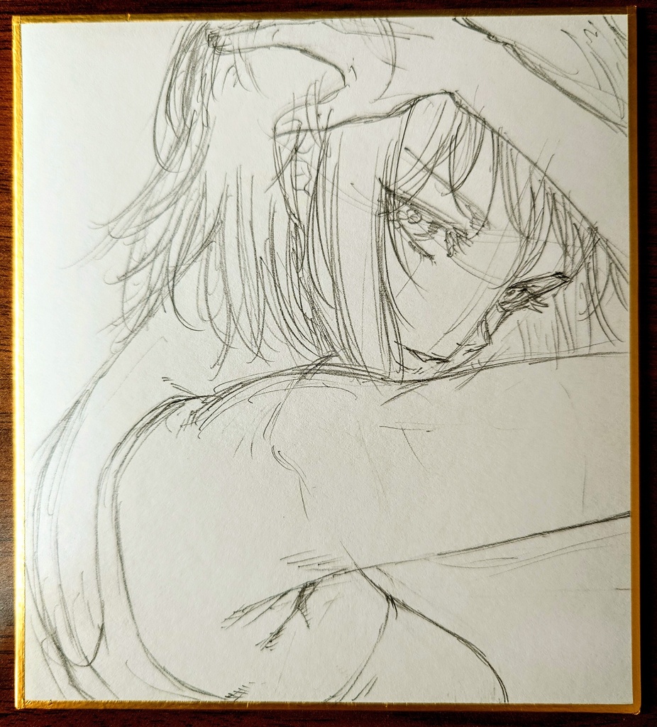 オリジナルイラスト 小色紙