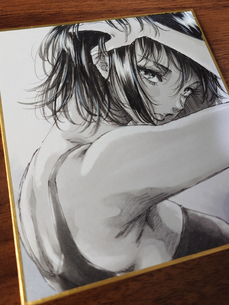 オリジナルイラスト 小色紙