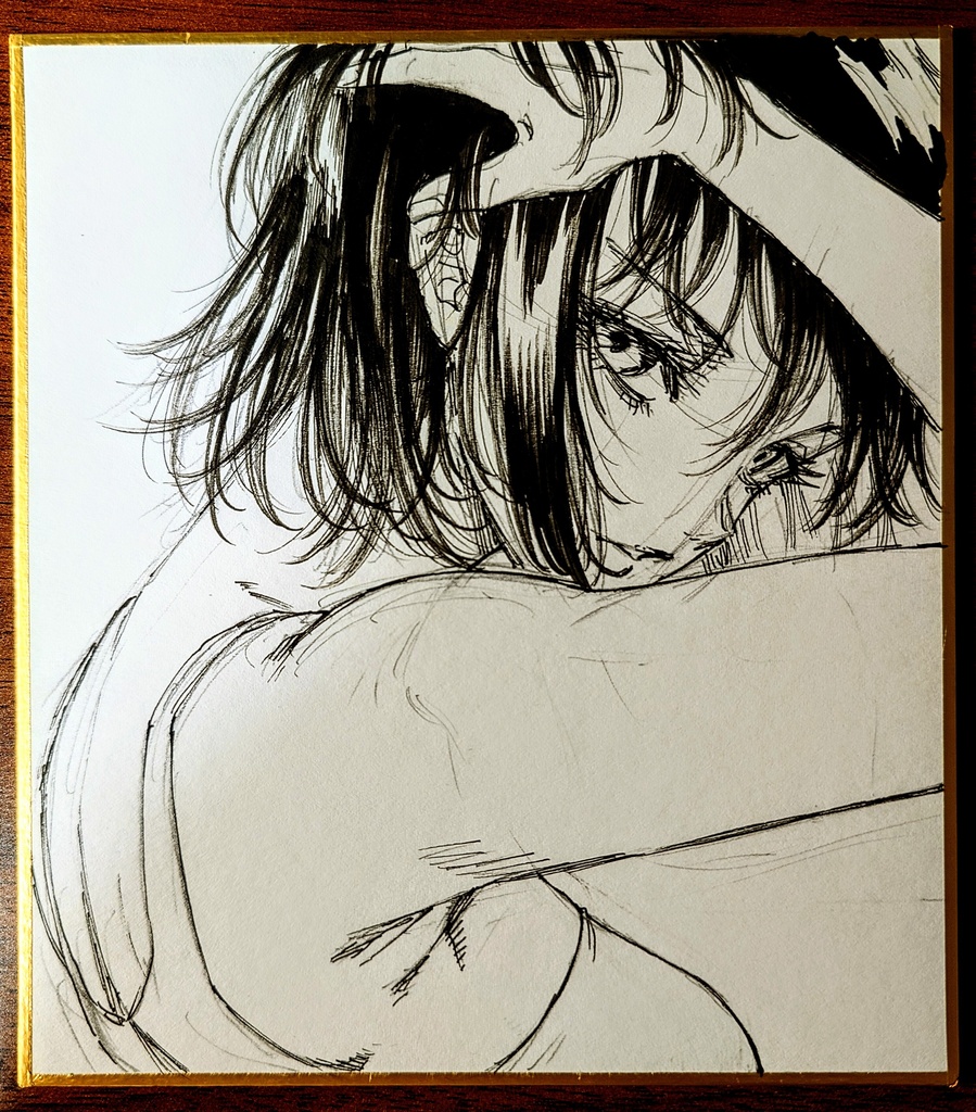 オリジナルイラスト 小色紙