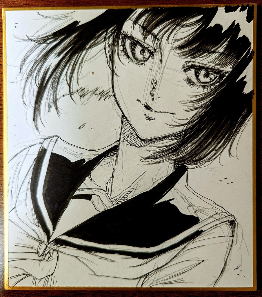 オリジナルイラスト 小色紙