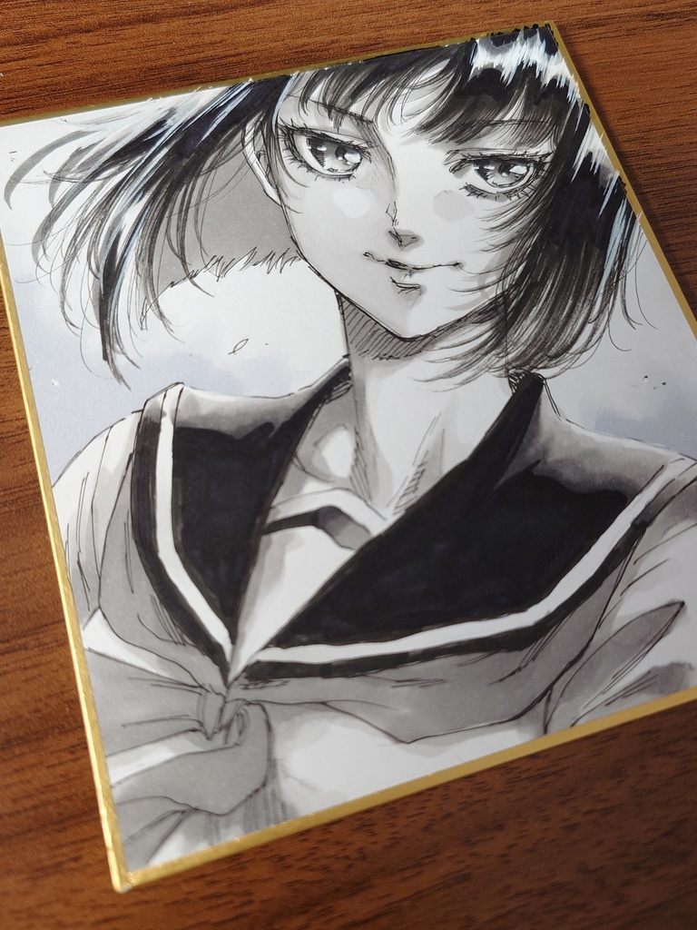 オリジナルイラスト 小色紙