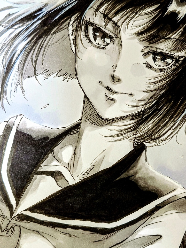 オリジナルイラスト 小色紙