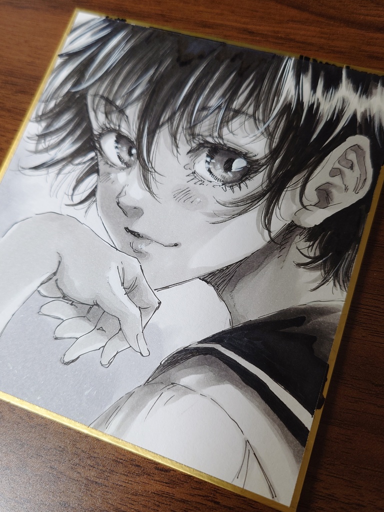 オリジナルイラスト 小色紙