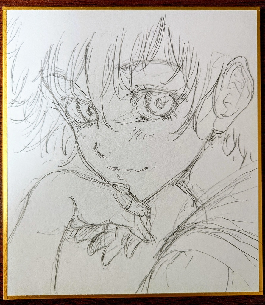 オリジナルイラスト 小色紙