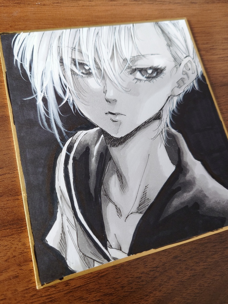 オリジナルイラスト 小色紙(おまけ付き)