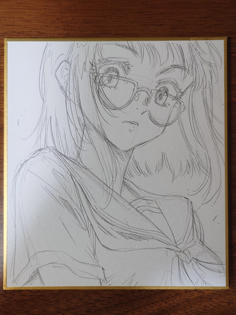 オリジナルイラスト 小色紙(おまけ付き)