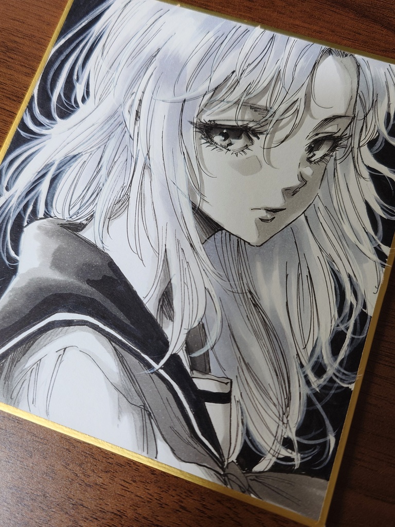 オリジナルイラスト 小色紙(おまけ付き)