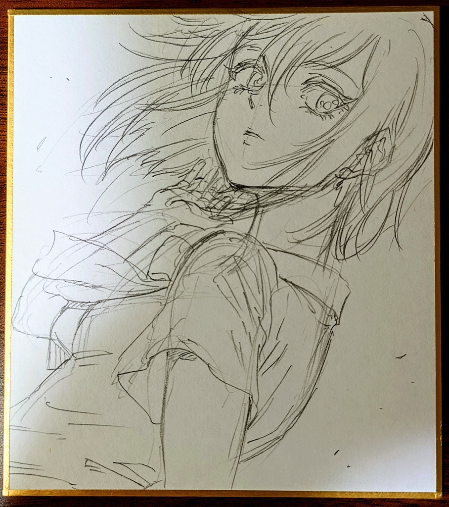 オリジナルイラスト 小色紙(おまけ付き)