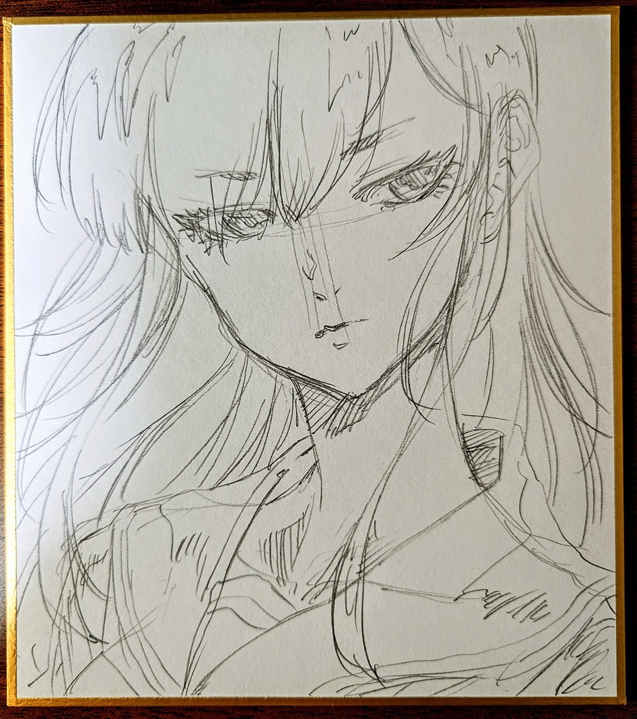 オリジナルイラスト 小色紙