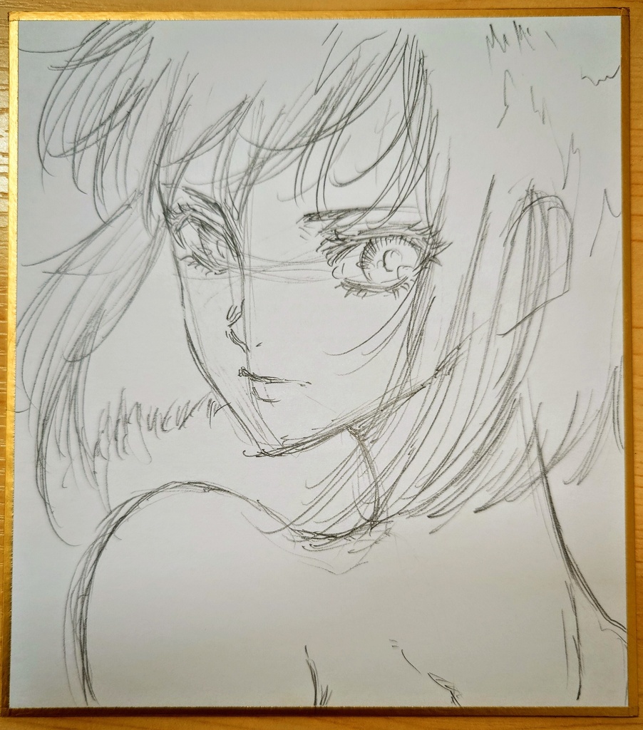 オリジナルイラスト 小色紙