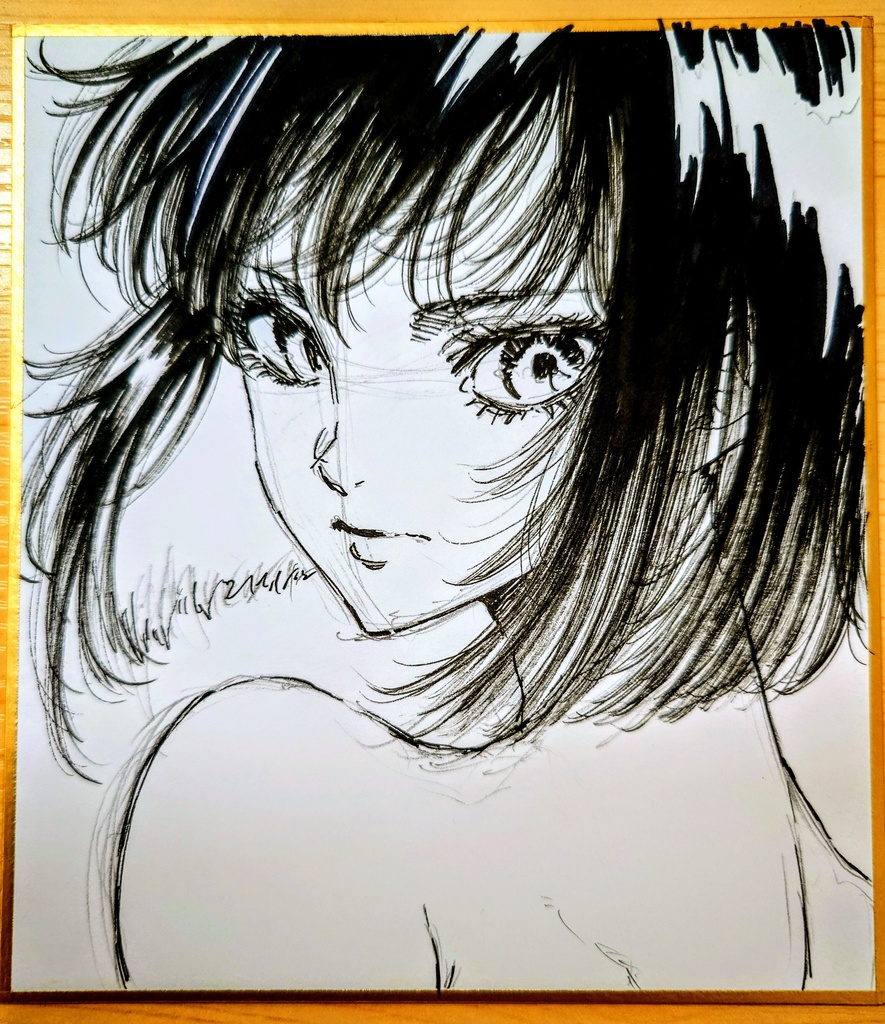 オリジナルイラスト 小色紙