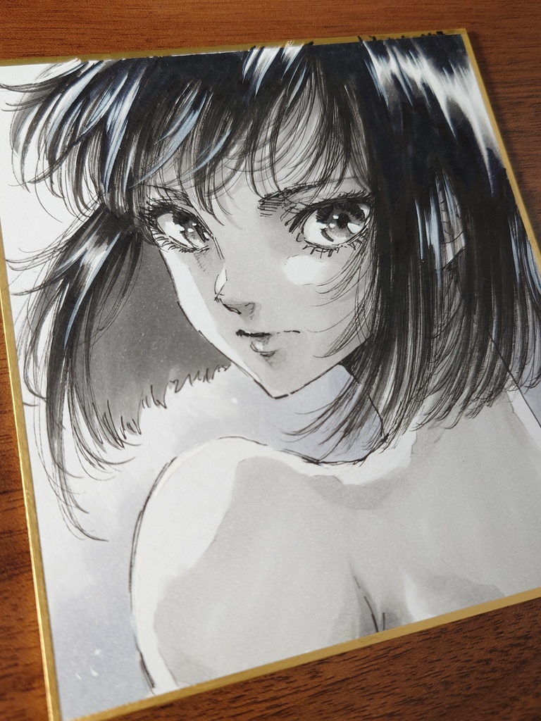 オリジナルイラスト 小色紙