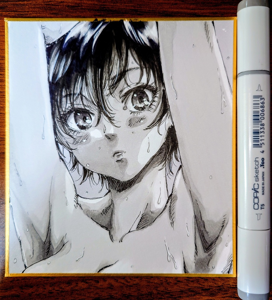 オリジナルイラスト 小色紙(おまけ付き)