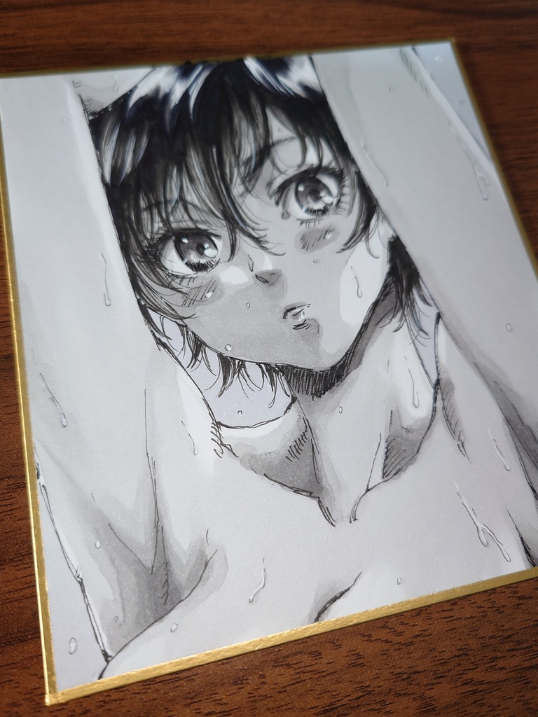 オリジナルイラスト 小色紙(おまけ付き)