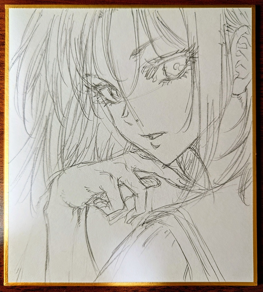 オリジナルイラスト 小色紙(おまけ付き)