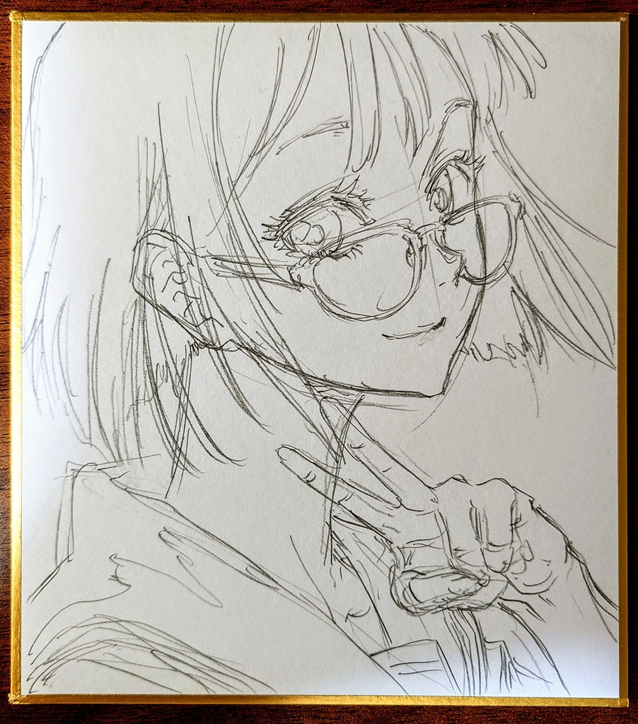 オリジナルイラスト 小色紙(おまけ付き)