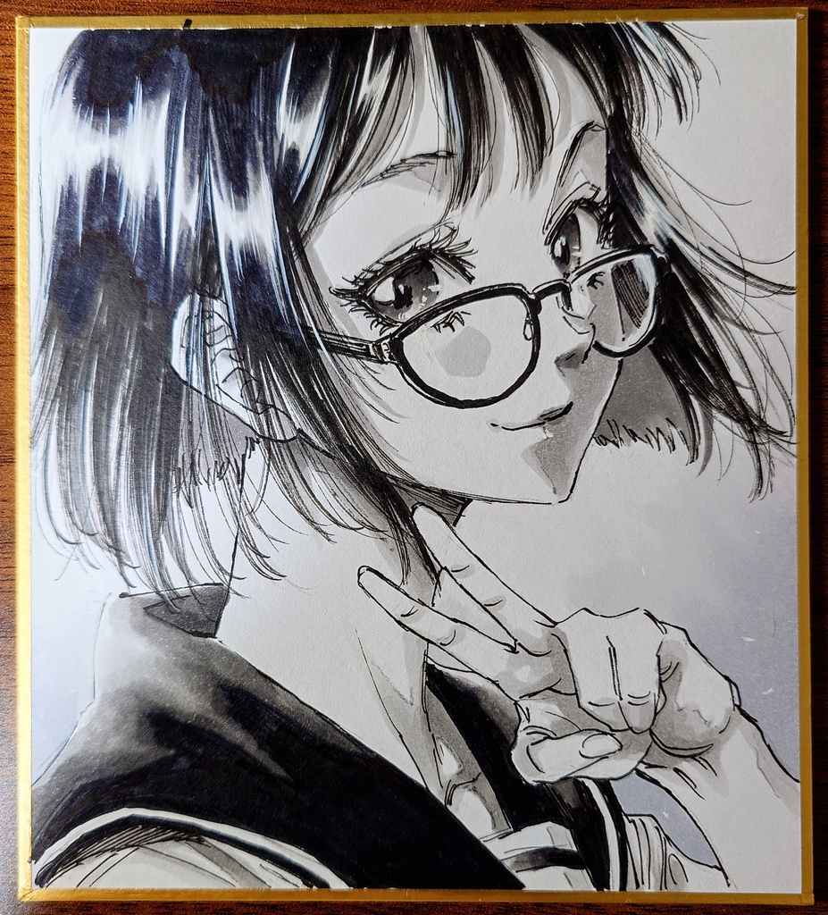 オリジナルイラスト 小色紙(おまけ付き)
