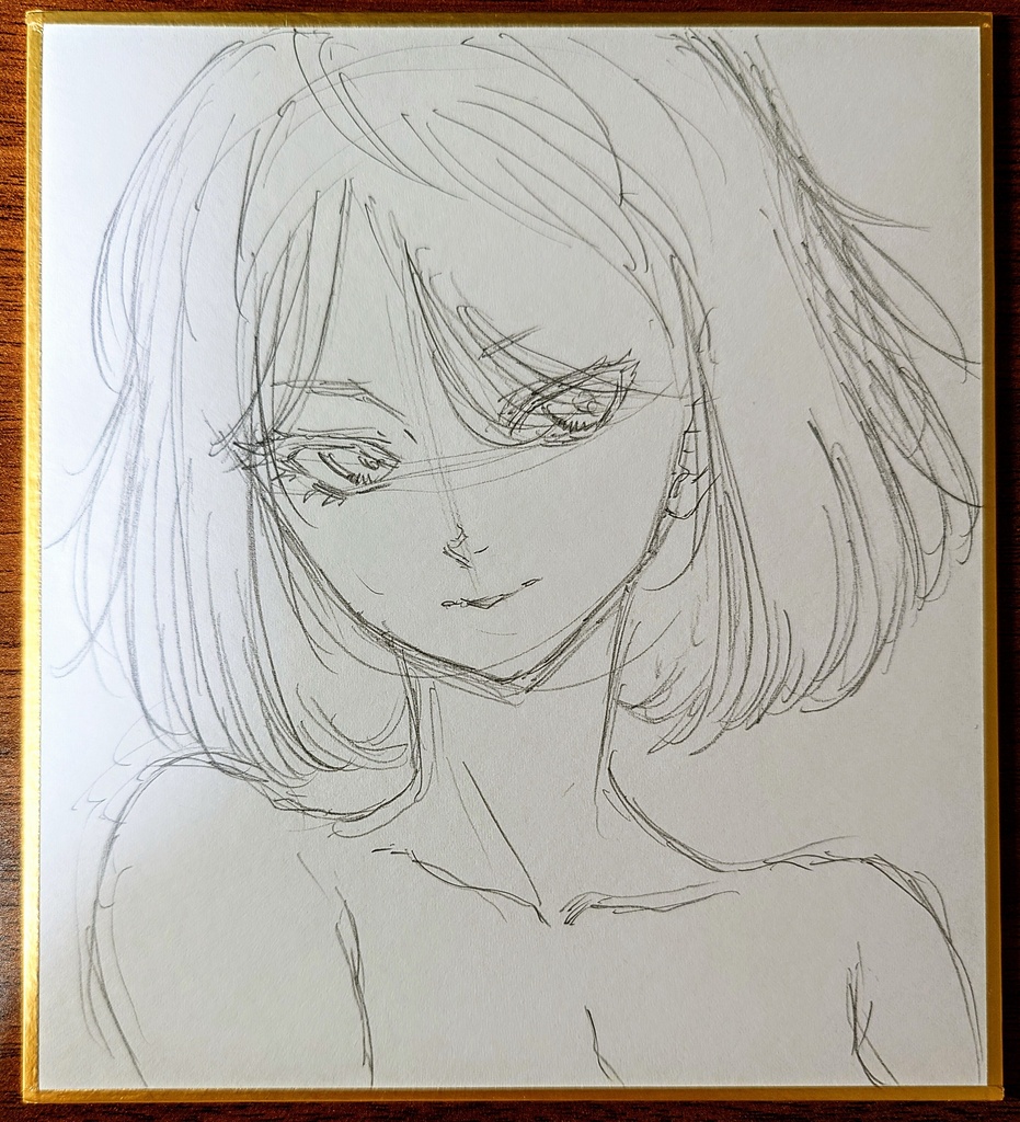 オリジナルイラスト 小色紙(おまけ付き)