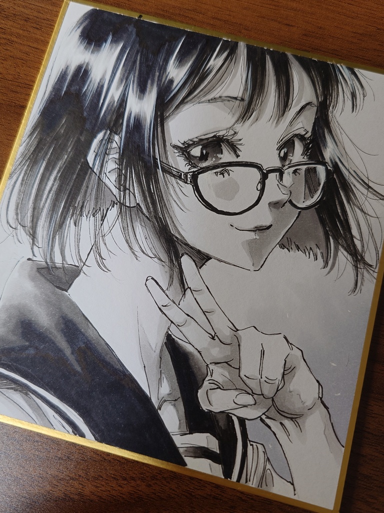 オリジナルイラスト 小色紙(おまけ付き)