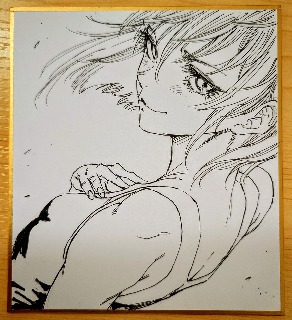 オリジナルイラスト 小色紙(おまけ付き)