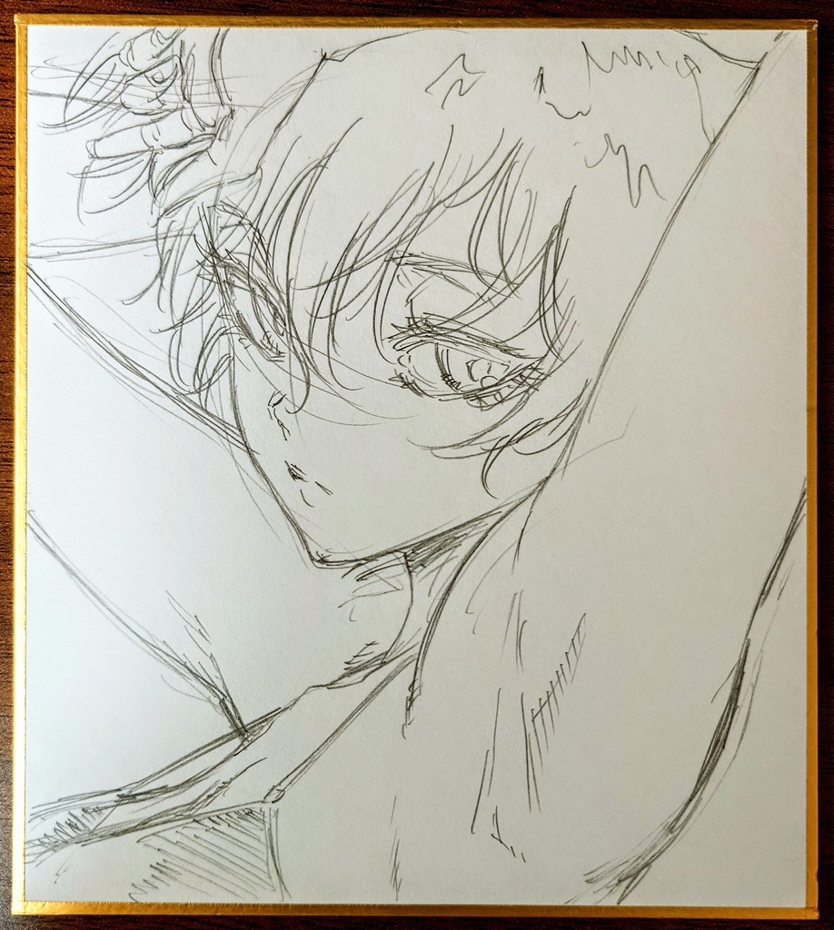 オリジナルイラスト 小色紙(おまけ付き)