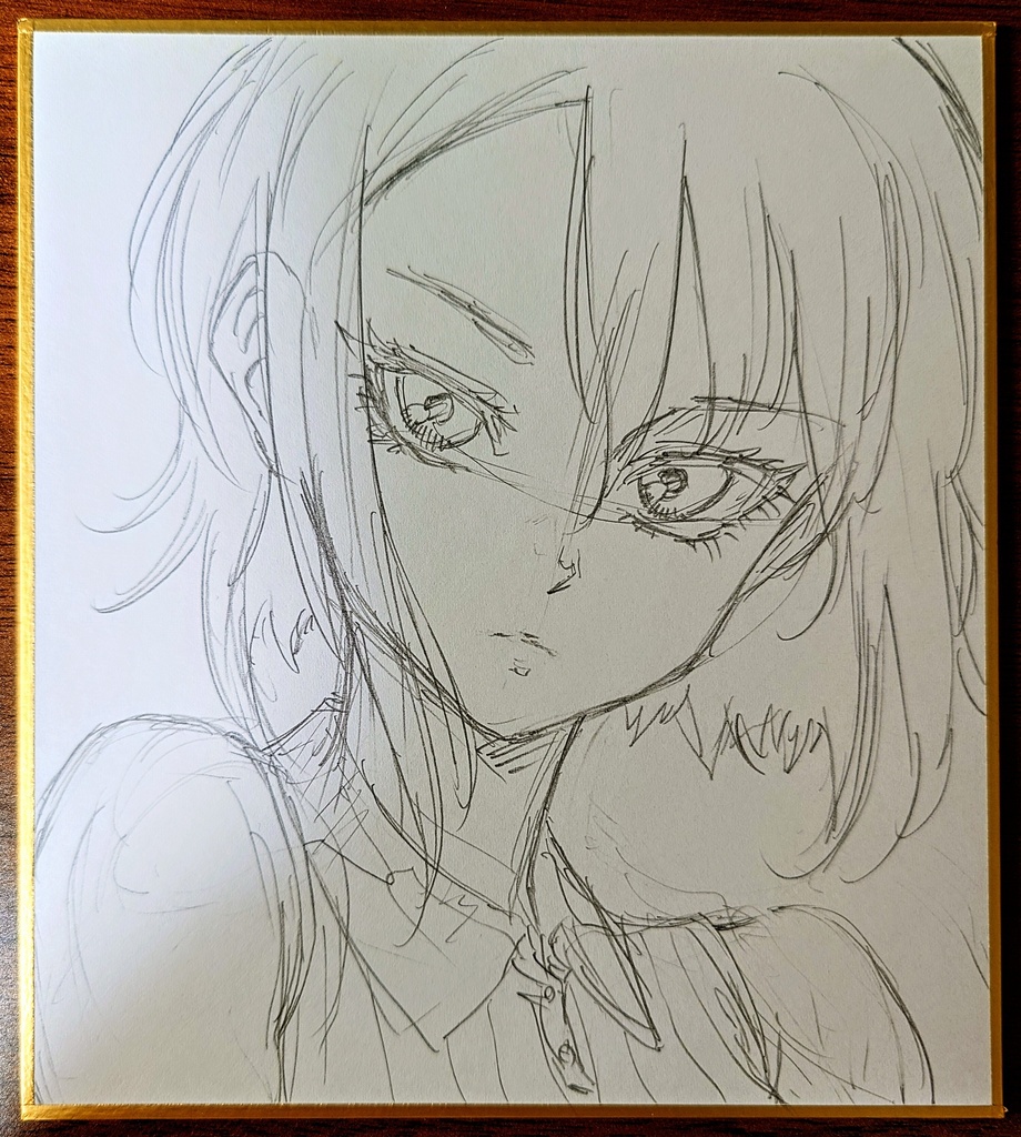 オリジナルイラスト 小色紙(おまけ付き)