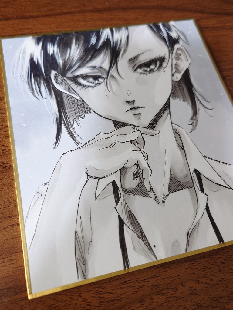 オリジナルイラスト 小色紙(おまけ付き)