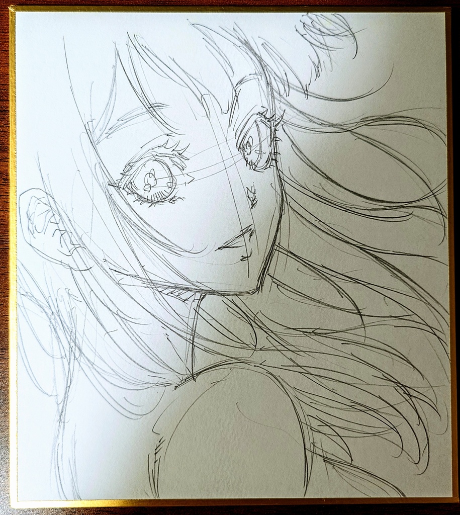 オリジナルイラスト 小色紙(おまけ付き)