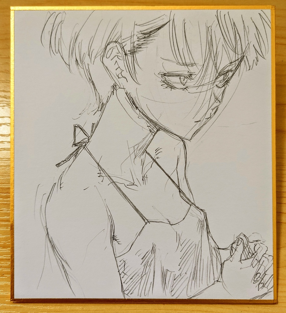 オリジナルイラスト 小色紙(おまけ付き)