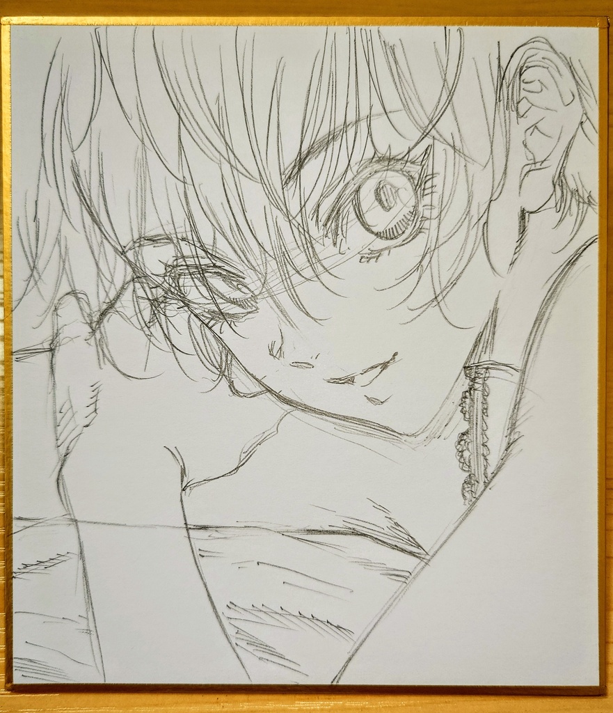 オリジナルイラスト 小色紙(おまけ付き)