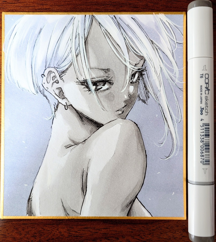 オリジナルイラスト 小色紙(おまけ付き)